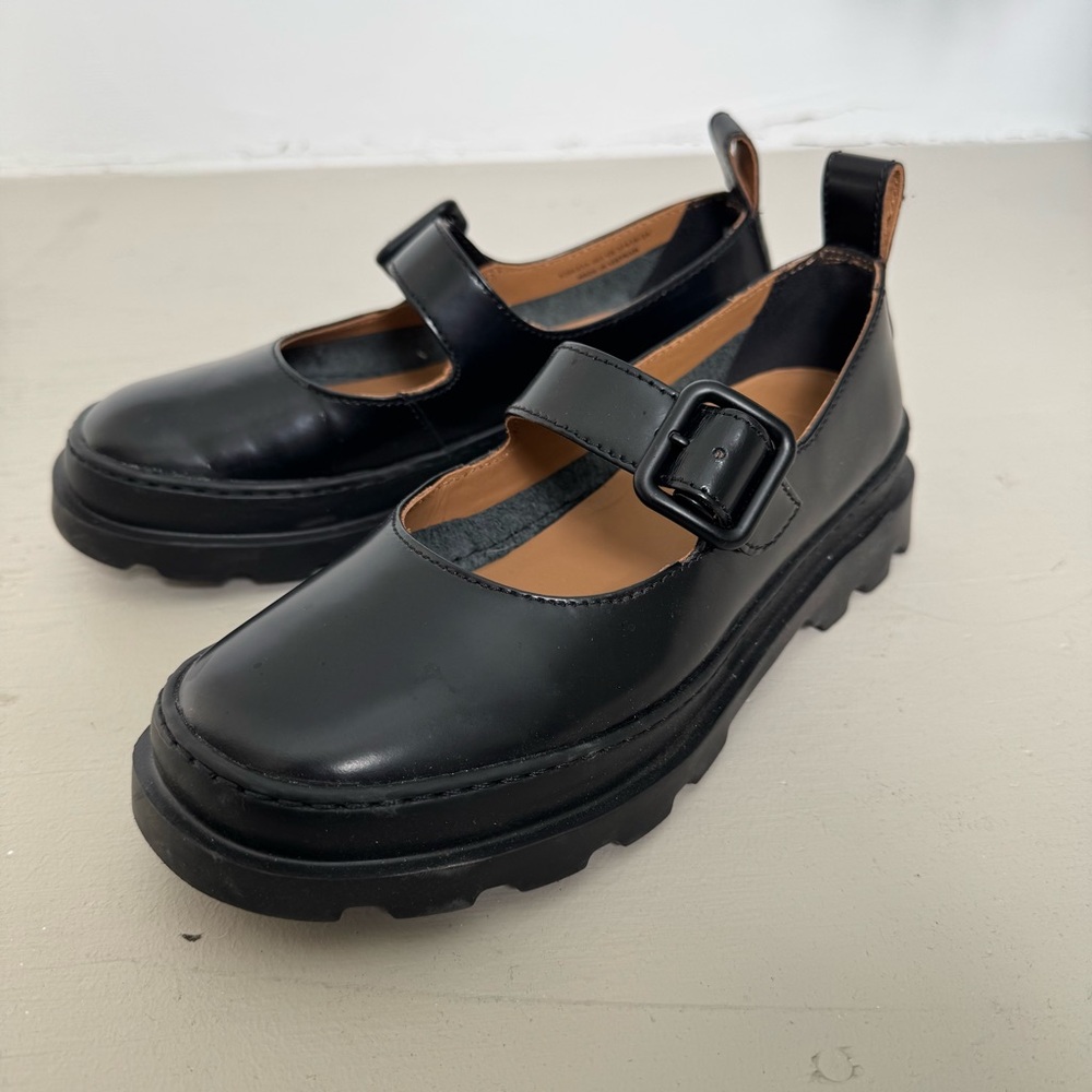 Camper Brutus Black Mary Jane Shoes
